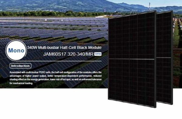 JA Solar Percium 320W Monocrystalline All Black Solar Panel (Part No. JAM60S-17-320-MR-AB)