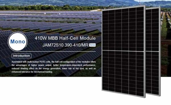 JA Solar Percium 405W Monocrystalline Solar Panel (Part No. JAM72S-10-405-MR)